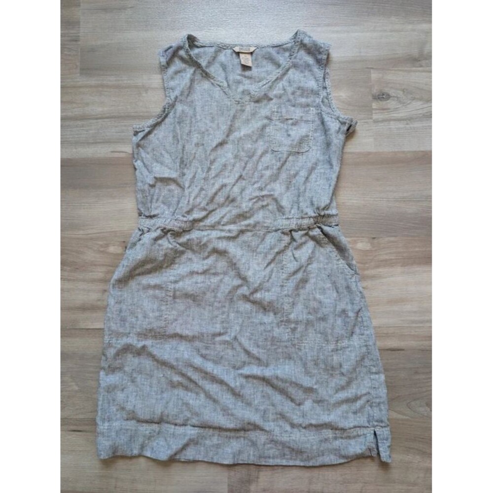 Duluth Trading Company Striped Hemp Dress, Size 12 (D2)